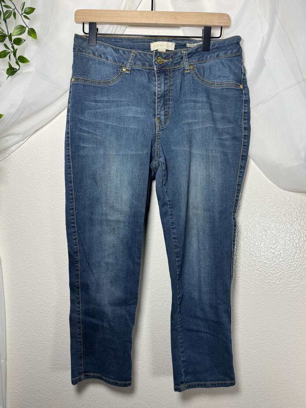 Rare Nicki Minaj Mid-Rise Straight Jeans Embellished Size 13/14